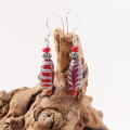 アンティーク ヴェネチアン フェザービーズ ピアス　Antique Venetian Feather Beads earrings