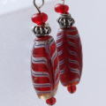 アンティーク ヴェネチアン フェザービーズ ピアス　Antique Venetian Feather Beads earrings