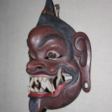 木彫舞踏面阿修羅　Wooden Mask Asura