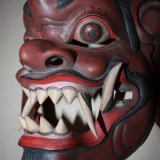 木彫舞踏面阿修羅　Wooden Mask Asura