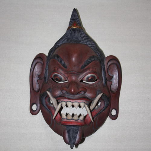 バリ木彫面阿修羅　Balinese Mask Asura