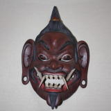 バリ木彫面阿修羅　Balinese Mask Asura