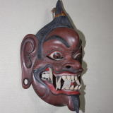 バリ木彫面阿修羅　Balinese Mask Asura