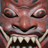 バリ木彫面阿修羅　Balinese Mask Asura