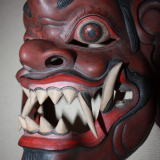 バリ木彫面阿修羅　Balinese Mask Asura